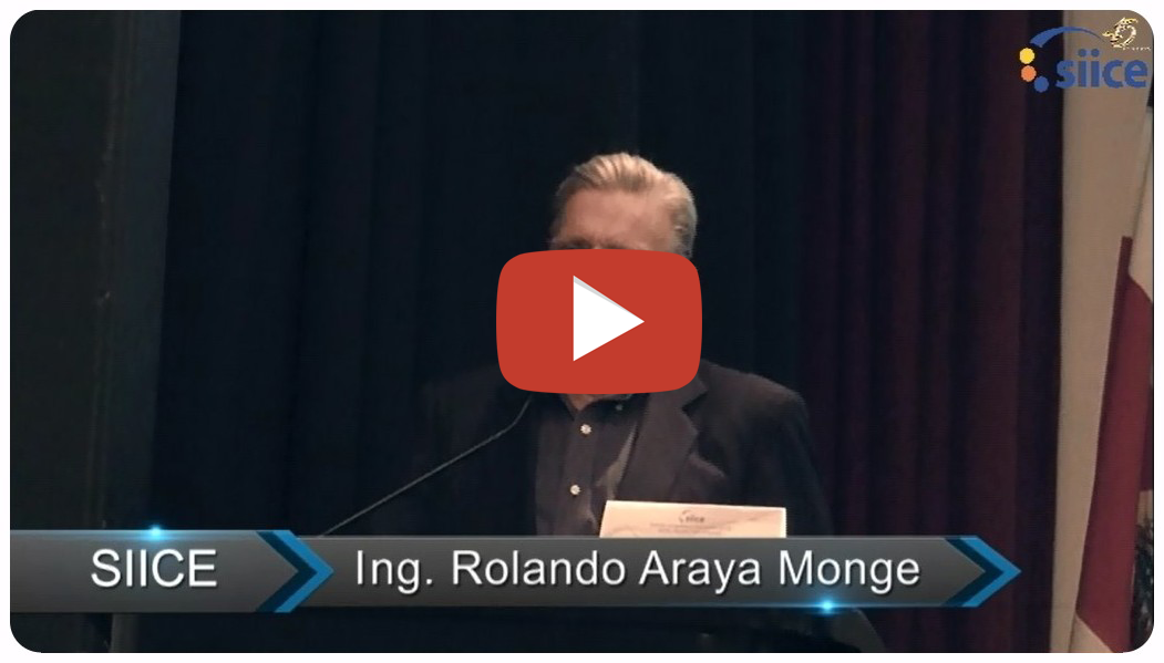 Conferencia del Ing. Rolando Araya Monge en el Congreso anual del SIICE